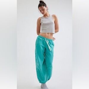 Urban Outfitters Teal Drawstring Track Pants